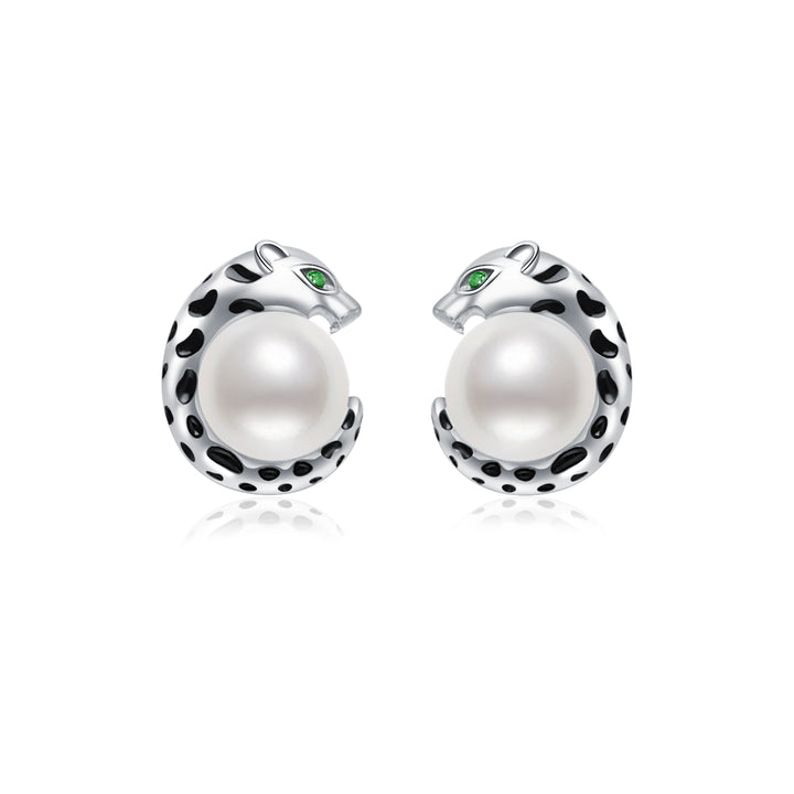 Panther Freshwater Pearl Earrings WE00119 | RAINFOREST - PEARLY LUSTRE