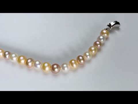 Excelente pulsera de perlas de agua dulce Lustre Candy WB00174