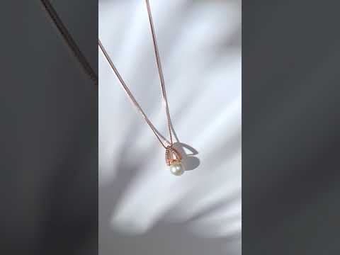 Collar de perlas Edison con brillo superior WN00574