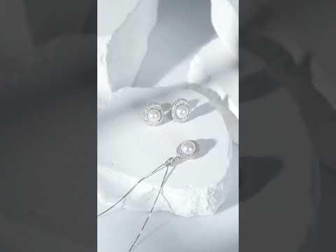 顶级淡水珍珠耳环 WE00921