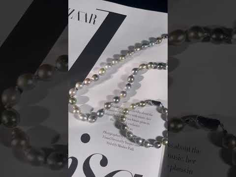 Tahitian Baroque Multi-colour Pearl Necklace WN00645