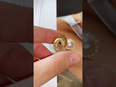Boucles d'Oreilles Clip Perles d'Eau Douce WE00601
