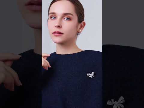 優雅淡水珍珠胸針 WC00104 | RIBBON