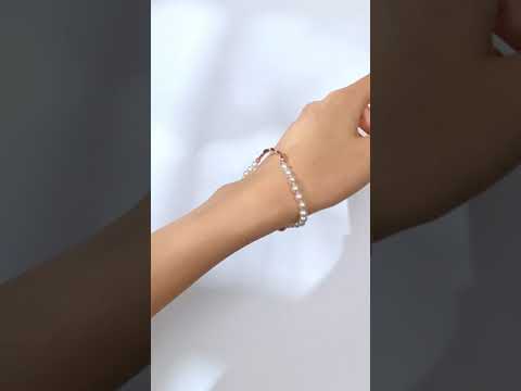 Bracelet de perles d'eau douce de qualité supérieure WB00194 | FLUIDE