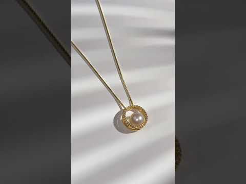 Elegante collana di perle d'acqua dolce WN00550