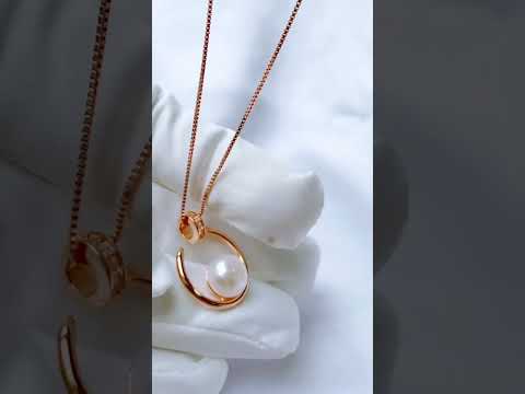 Collar de perlas de agua dulce con brillo superior WN00234