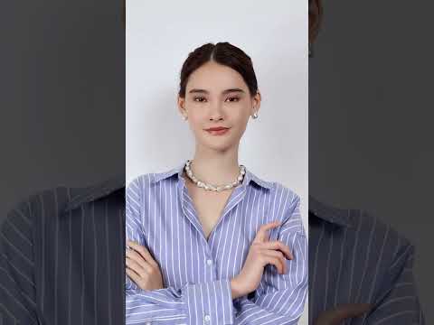Kalung Mutiara Baroque WN00505 | New Yorker