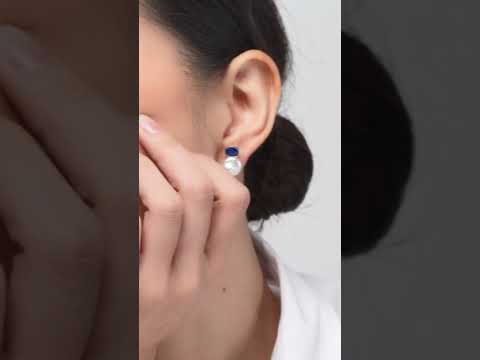Keshi Süßwasserperlen-Ohrringe WE00703