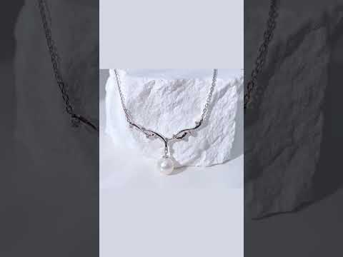 Collar de perlas de agua dulce de primera calidad WN00577 | ESTRELLADO