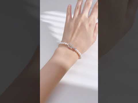 Top Luster Süßwasserperlen-Armband WB00207