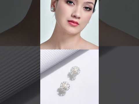 Anting-anting Mutiara Air Tawar yang Elegan WE00502 | TAMAN