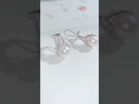 Elegante Süßwasserperlen-Ohrringe WE00614