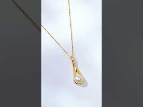 Collier de perles d'eau douce de qualité supérieure WN00526 | FLUIDE