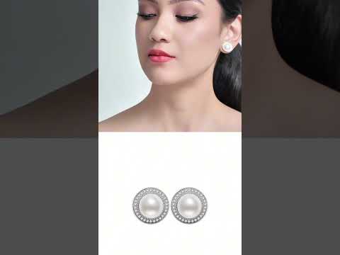 Anting-anting Mutiara Air Tawar Gred Teratas WE00414 | Muzium Tamadun Asia