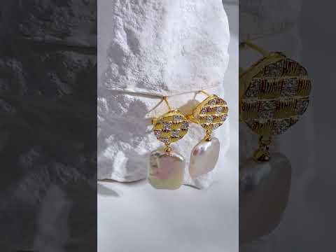 New Yorker orecchini di perle d'acqua dolce WE00612