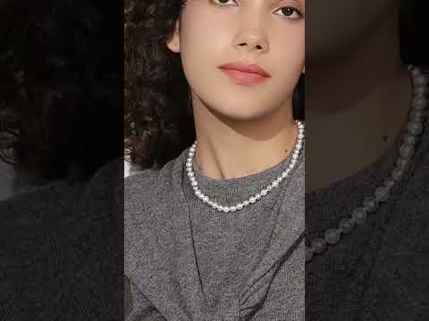 Collier de perles Akoya multicolore à lustre supérieur en or 18 carats KN00273