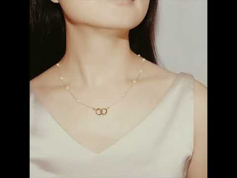 纽约时尚淡水珍珠多穿搭面罩链和项链 WN00169