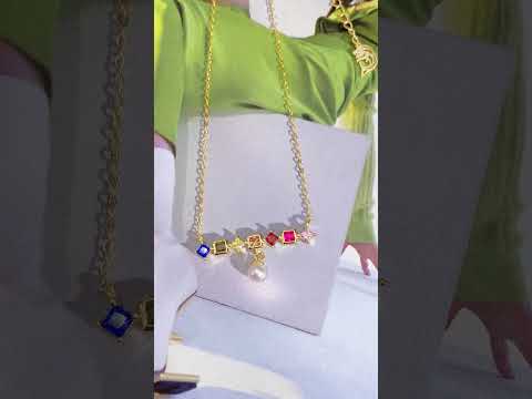 Elegante collana di perle d'acqua dolce WN00523