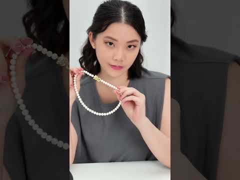 Collana di Perle d'Acqua Dolce Top Lustre WN00753 | MERLION