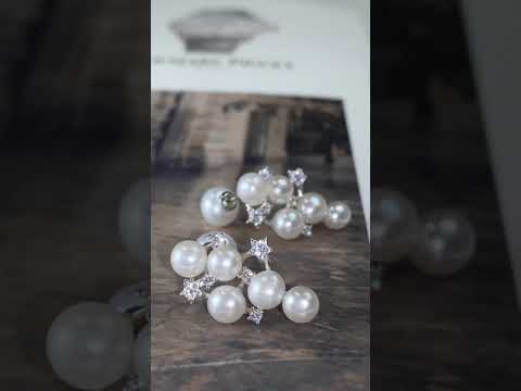 Orecchini di perle d'acqua dolce WE00631 | STELLATO