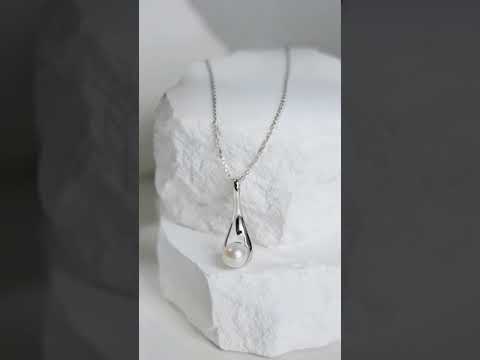 Collar de perlas de agua dulce de primera calidad WN00516 | LÍQUIDO