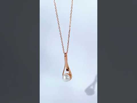 Collar de perlas de agua dulce de primera calidad WN00525 | LÍQUIDO