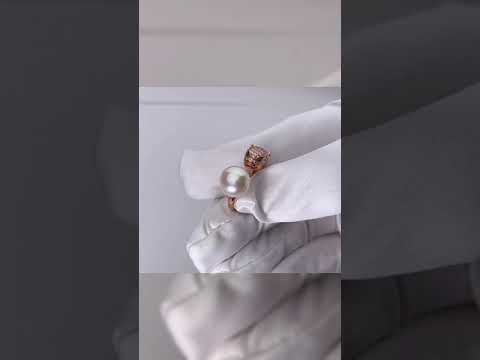 Anello con perla d'acqua dolce leopardata WR00162 | SAFARI