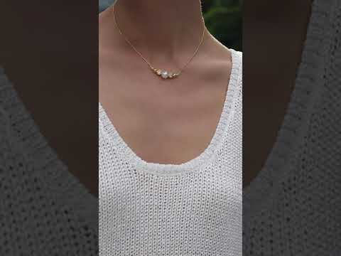 Collana di perle d'acqua dolce di grado superiore WN00663 | BOLLA