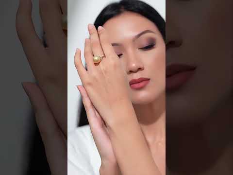 Anting Mutiara Emas Laut Selatan Emas Tulen 18K KE00276