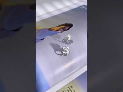 Pendientes de perlas de agua dulce con clip WE00610