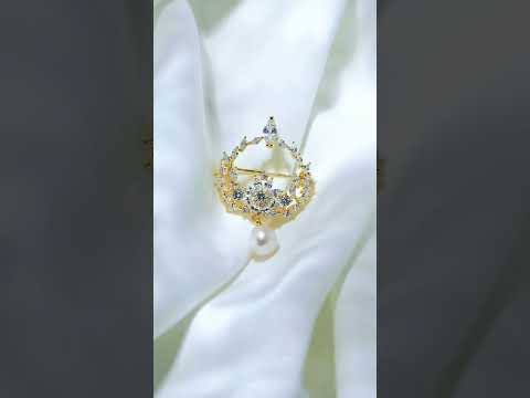 Kerongsang Mutiara Air Tawar yang Elegan WC00037