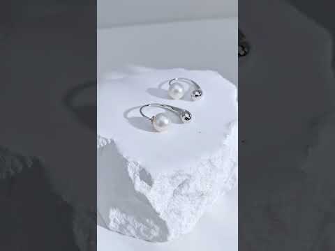 Orecchini di perle d'acqua dolce WE00586 | FLUIDO