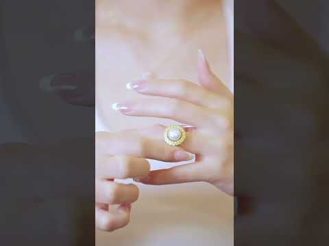Collana di perle Edison in oro massiccio 18 carati KN00113