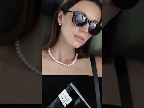 18k Gold Top Grading Aurora HANADAMA Akoya Pearl Necklace KN00025