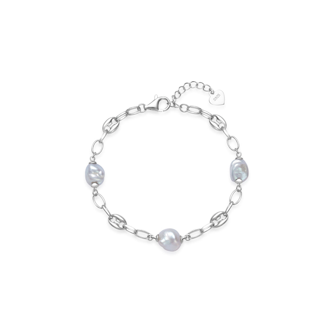 New Yorker Freshwater Pearl Bracelet WB00224 - PEARLY LUSTRE