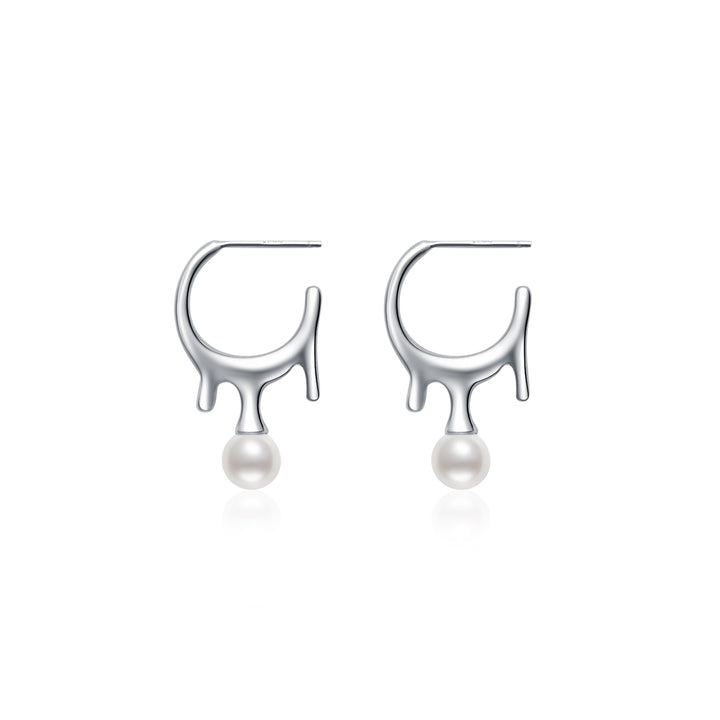 Top Grade Freshwater Pearl Earrings WE00649 | FLUID - PEARLY LUSTRE