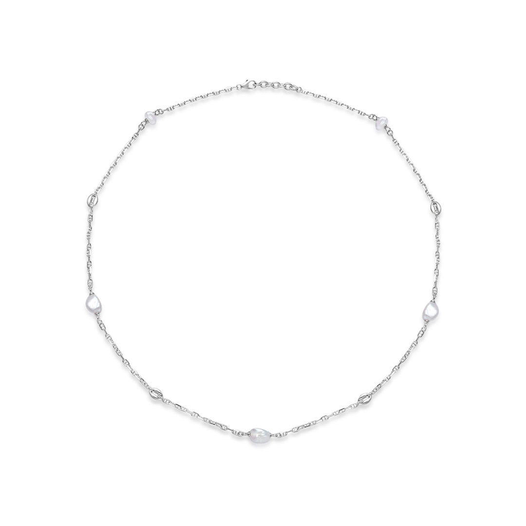 New Yorker Freshwater Pearl Necklace WN00603 - PEARLY LUSTRE