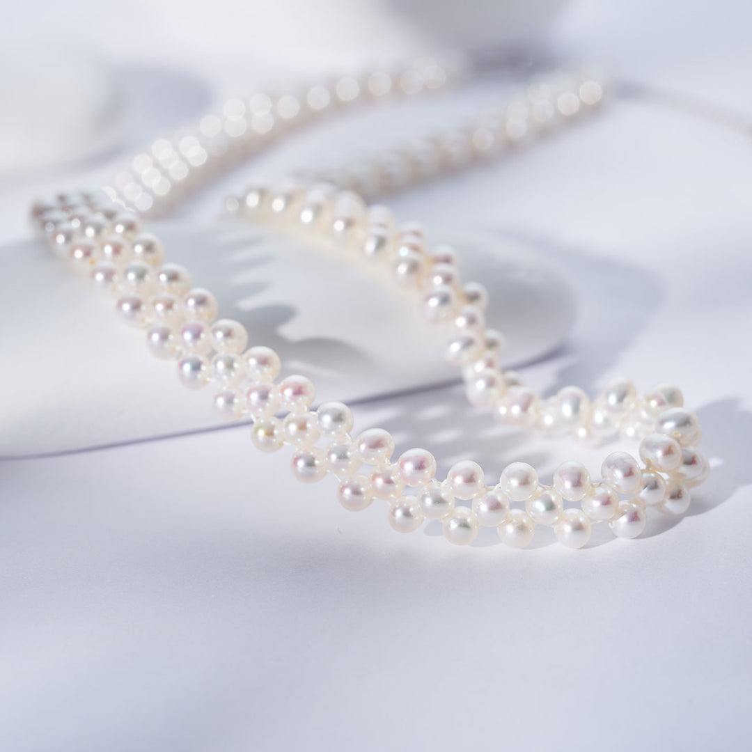 Freshwater Pearl Necklace & Bracelet Set WS00134