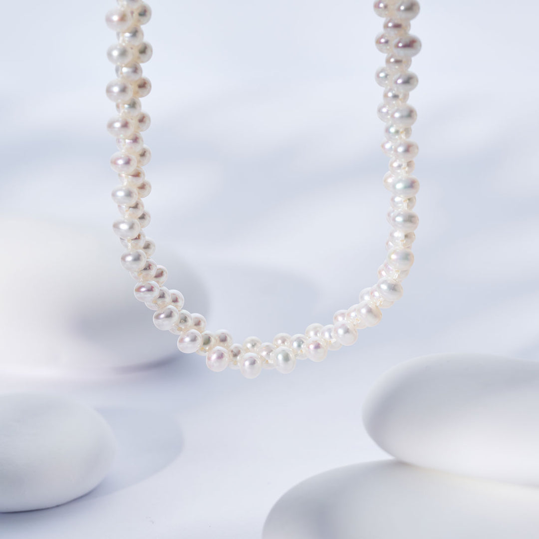 Freshwater Pearl Necklace & Bracelet Set WS00134