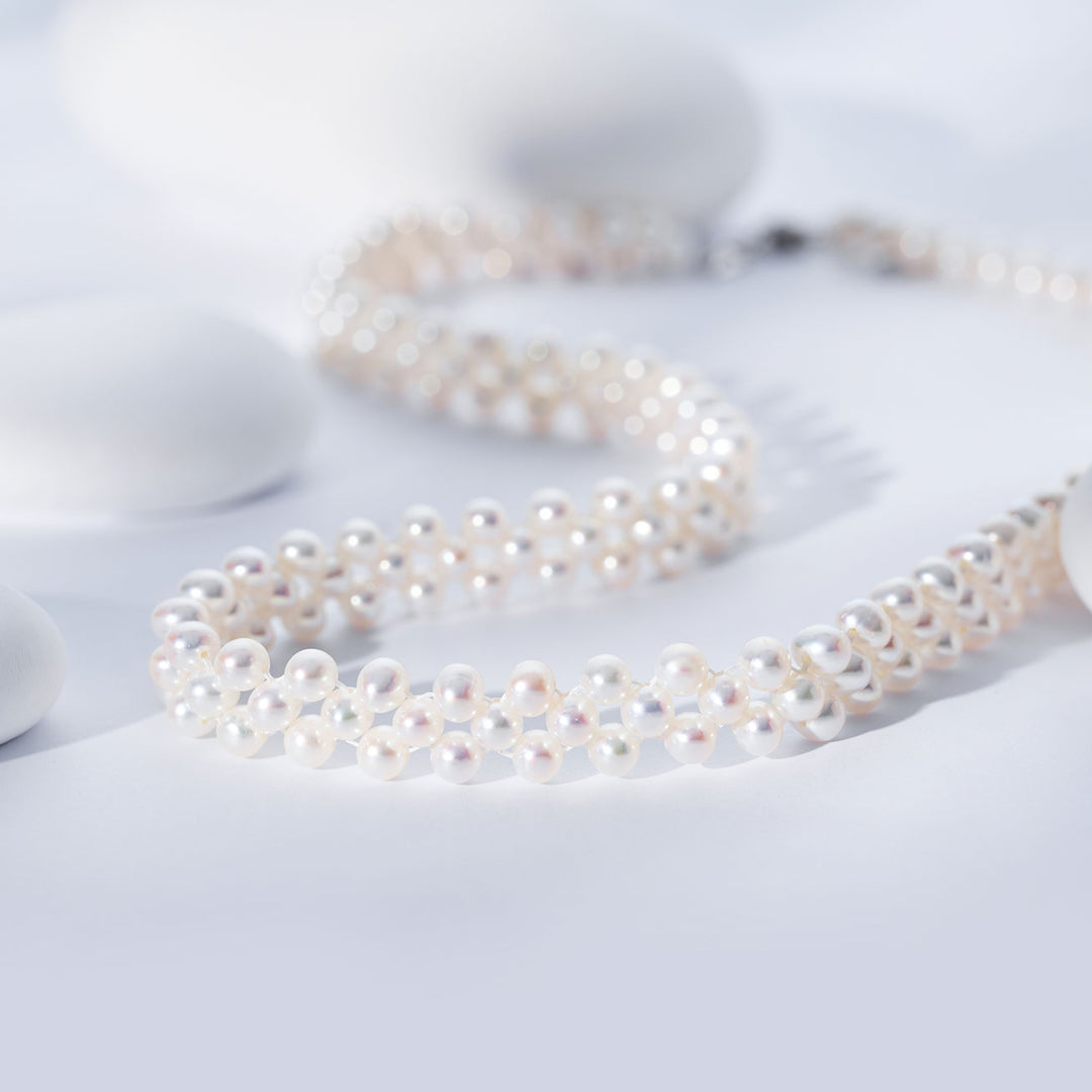 Freshwater Pearl Necklace & Bracelet Set WS00134