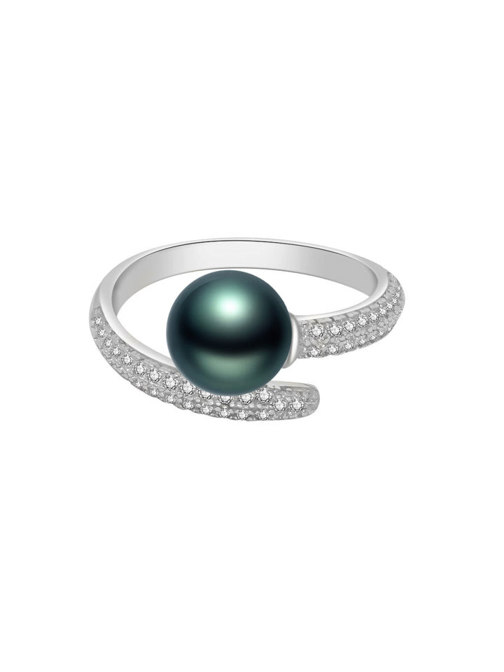 Eleganter Salzwasser-Tahiti-Perlenring WR00125