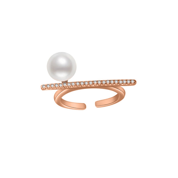 New Yorker Freshwater Pearl Ring WR00066 - PEARLY LUSTRE