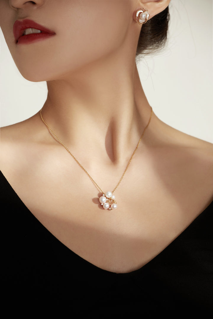 Elegant Freshwater Pearl Necklace WN00435 - PEARLY LUSTRE
