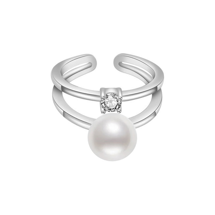 New Yorker Freshwater Pearl Ring WR00046 - PEARLY LUSTRE