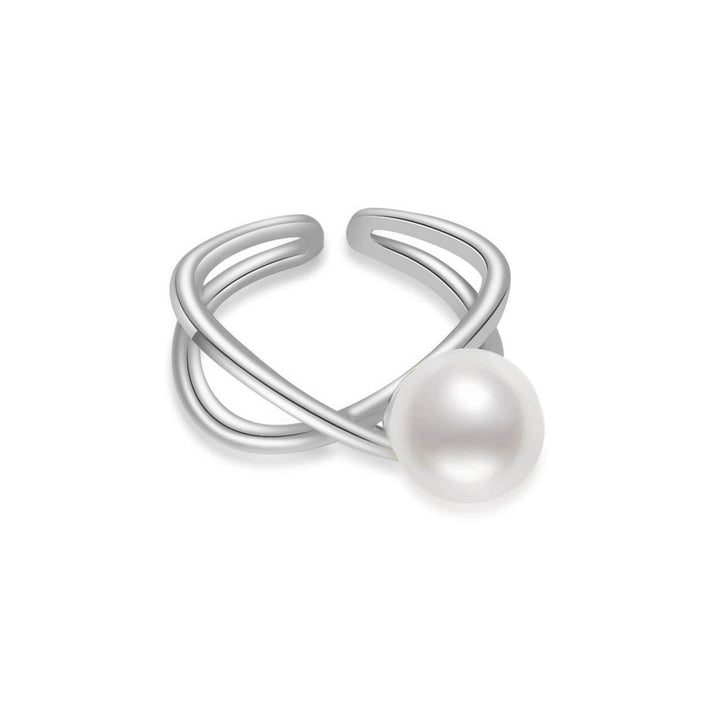 New Yorker Freshwater Pearl Ring WR00043 - PEARLY LUSTRE