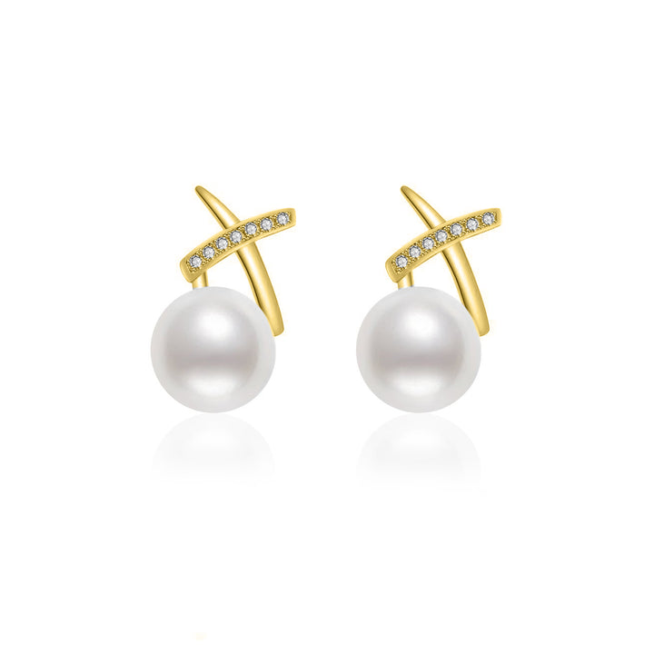 New Yorker Freshwater Pearl Earrings WE00135 - PEARLY LUSTRE