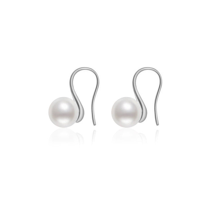 Elegant Freshwater Round Pearl Earrings WE00485 - PEARLY LUSTRE