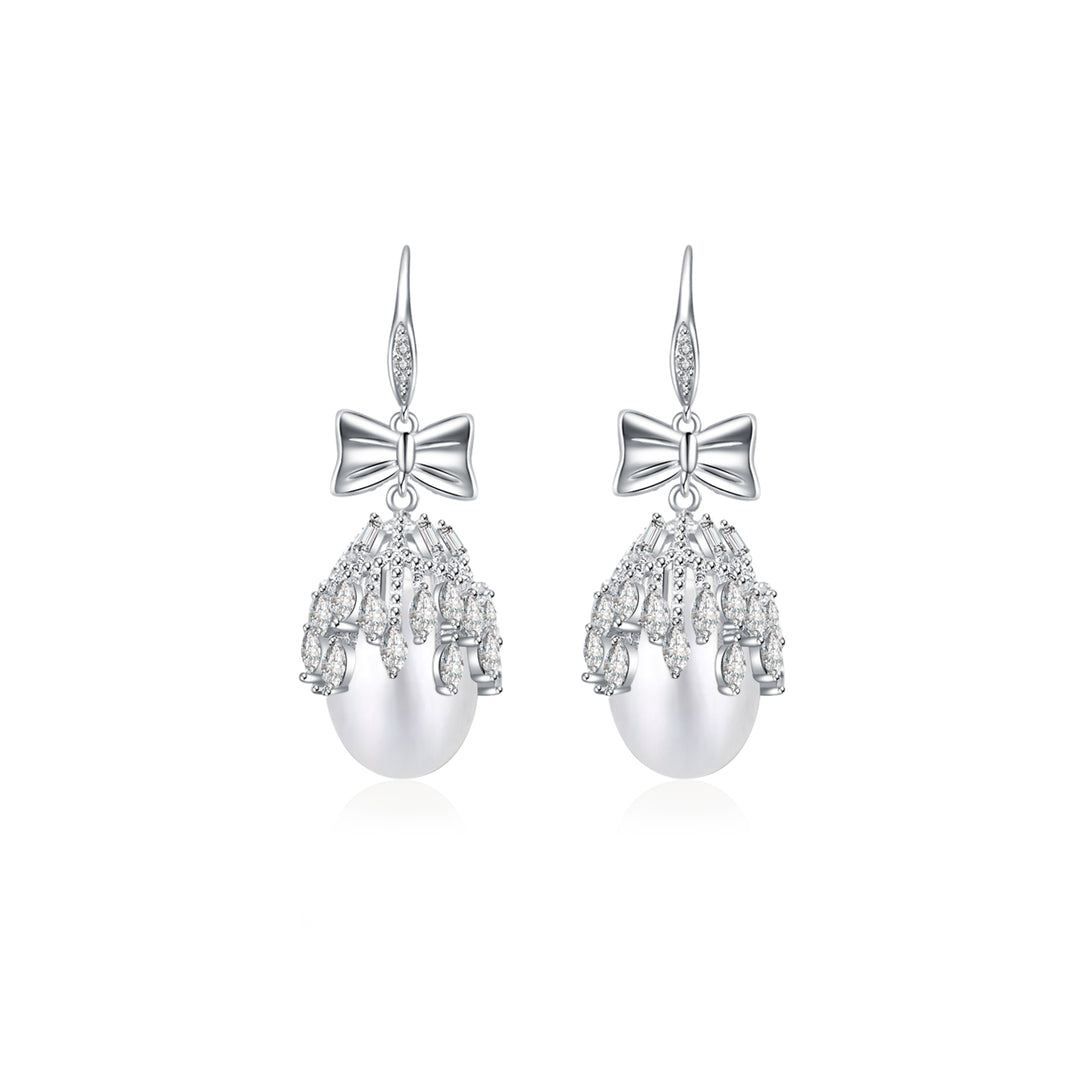 Elegant Freshwater Pearl Earrings WE00234 - PEARLY LUSTRE