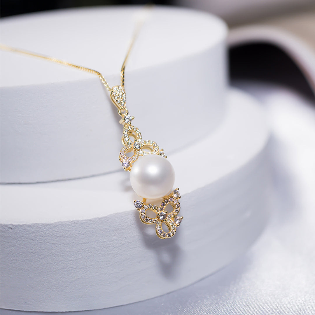 Elegant Freshwater Pearl Necklace WN00251 - PEARLY LUSTRE