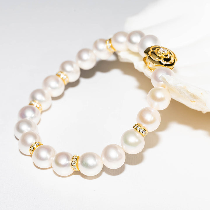 New Yorker Freshwater Pearl Bracelet WB00080 - PEARLY LUSTRE